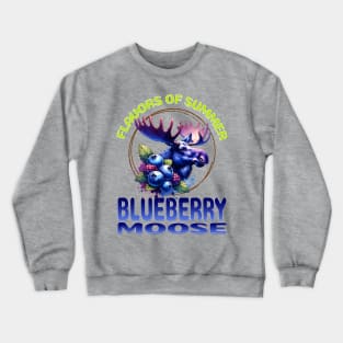 Flavors of Summer: Blueberry Moose Crewneck Sweatshirt